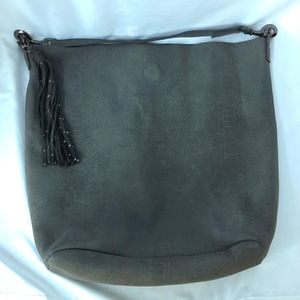 Faux Snakeskin Tote Bag